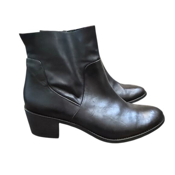 Paul Green Nelly Black Leather Ankle Boots Sz UK7/US9.5 - Picture 4 of 8